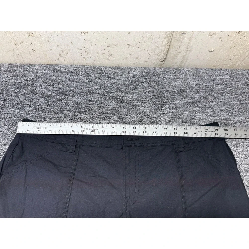 St. Johns Bay Womens Black Bermuda Cargo Shorts Size 18W New 819-0772